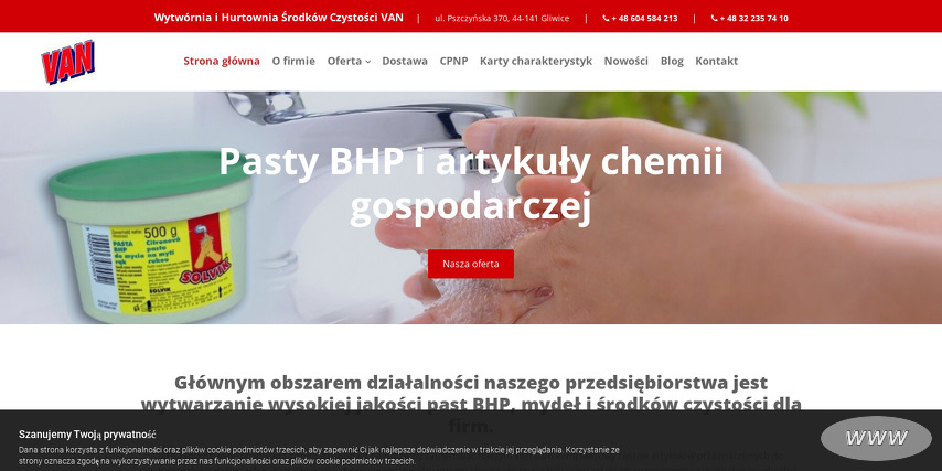 Wytwórnia i Hurtownia Środków Czystości "VAN"