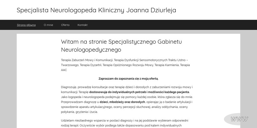 Specjalistyczny Gabinet Logopedyczny Joanna Dziurleja