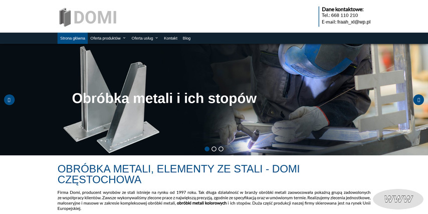 Wioletta Frach Przedsiębiorstwo Produkcyjno-Handlowo-Transportowe Domi