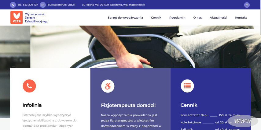 Wypożyczalnia Sprzętu Rehabilitacyjnego Vita