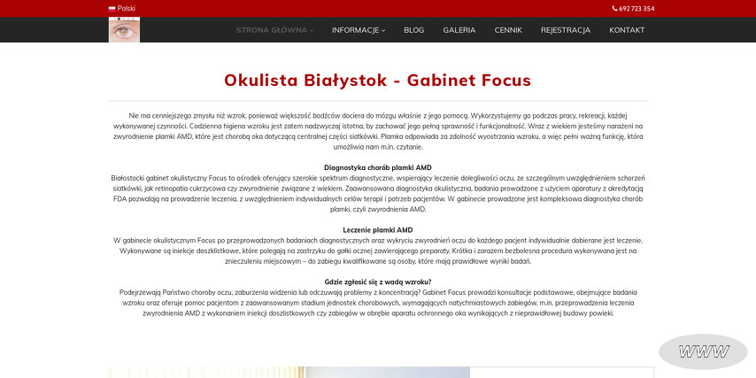 Gabinet Okulistyczny Focus