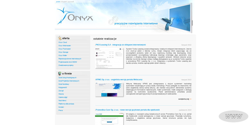 ONYX SP Z O O