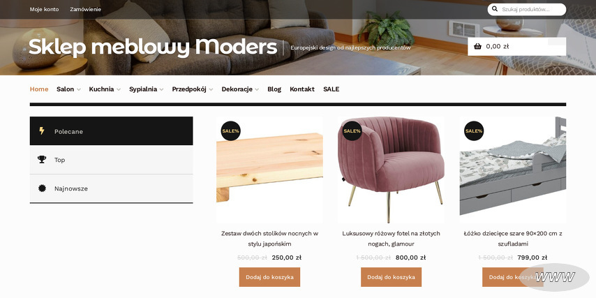 Outlet meblowy Moders