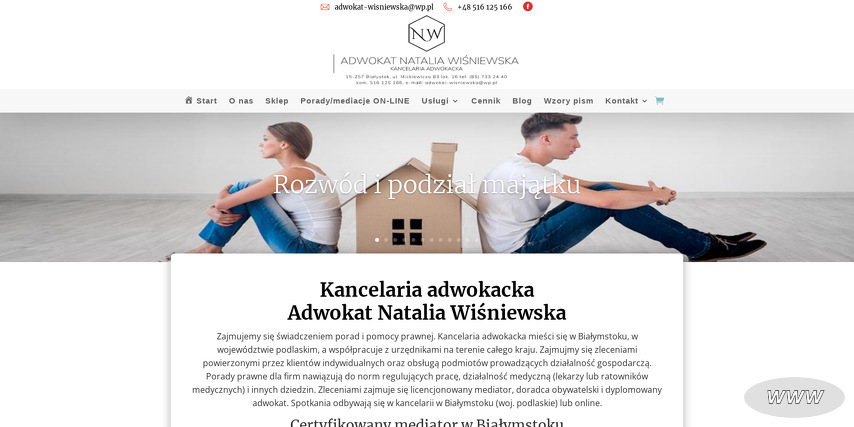 Kancelaria Adwokacka Adwokat Natalia Wiśniewska