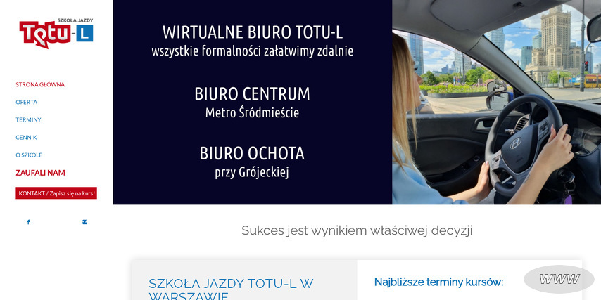 Szkoła jazdy Totu - L