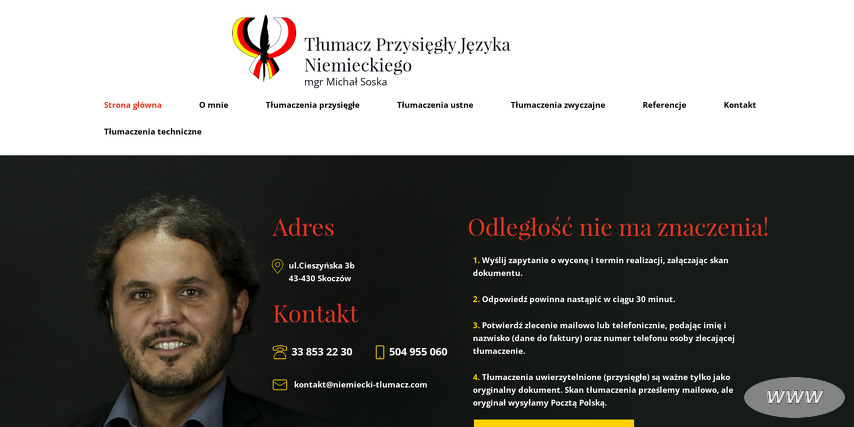 Michał Soska Services Centrum Języków Obcych Skoczów