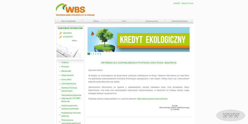 WSCHODNI BANK SPÓŁDZIELCZY W CHEŁMIE