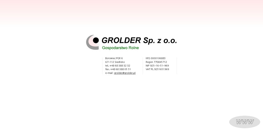 GROLDER SP Z O O