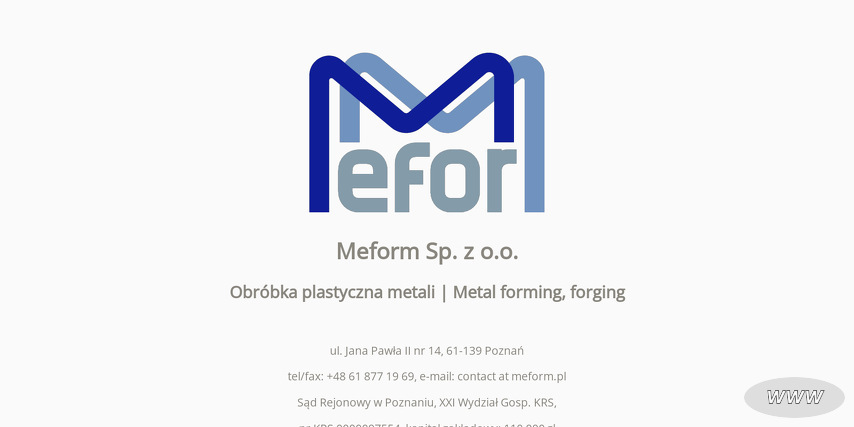 MEFORM SP Z O O