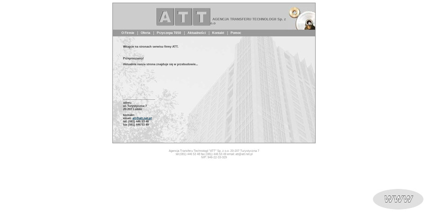 AGENCJA TRANSFERU TECHNOLOGII ATT SP Z O O