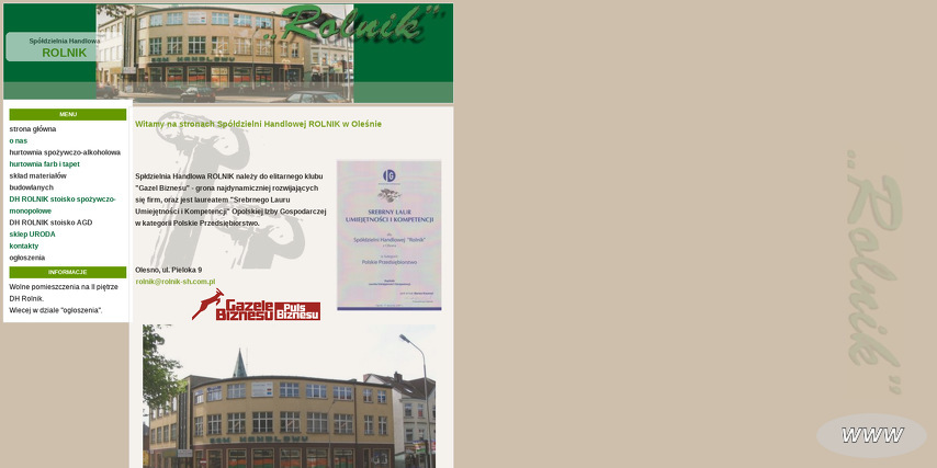 SPÓŁDZIELNIA HANDLOWA ROLNIK W OLEŚNIE