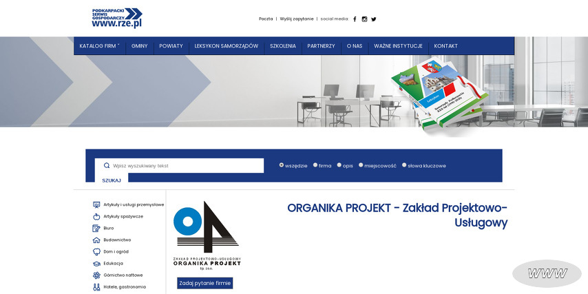 ZAKŁAD PROJEKTOWO USŁUGOWY ORGANIKA PROJEKT SP Z O O
